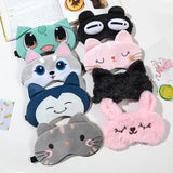 Antifaz de peluche suave para dormir, bonito antifaz con forma de ojo de gato, antifaz para dormir saludable 