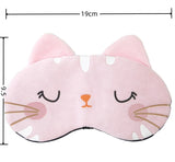 Antifaz de peluche suave para dormir, bonito antifaz con forma de ojo de gato, antifaz para dormir saludable 