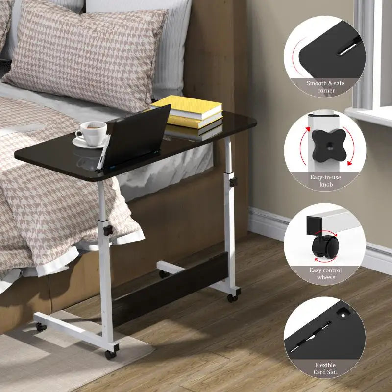 Móvel Elevador Dobrável Mesa Do Computador, Mesa De Estudo, Altura Ajustável, Mesa De Cama PC, Mobiliário De Quarto De Casa, HWC, 60x40x62, 85cm