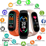 M6 Smart Watch Fitness Tracker Men Women Sports Bracelet Heart Rate Blood Pressure Monitor Waterproof Multifunction Watches 