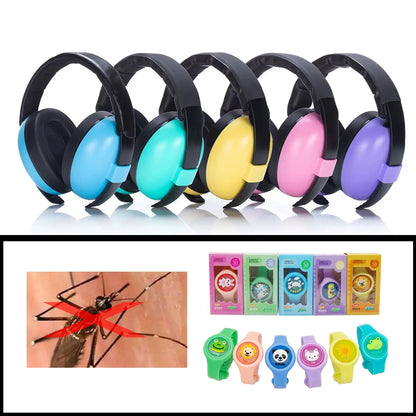 Tapones para los oídos con cancelación de ruido para niños, orejeras para bebés, protección auditiva, tapones para dormir, orejeras para bebés 