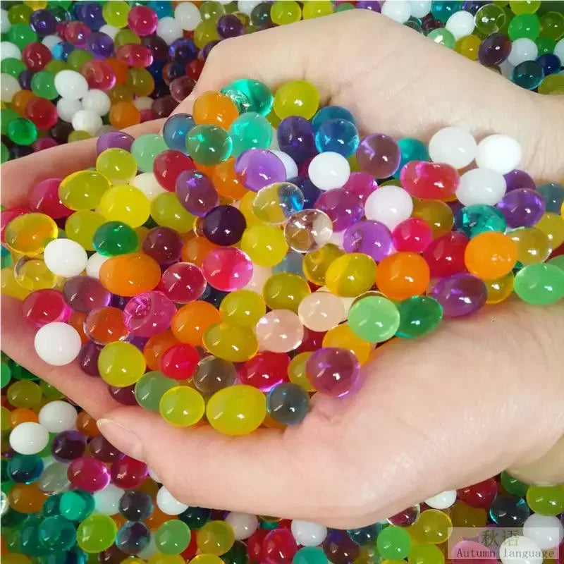 Magic Water Hydrogel Balls for Children, Crystal Soil Mud, Water Beads for Kids, Growing Flowers, Potted Toys, Home Decoration 