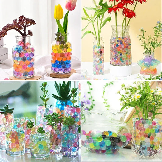 Magic Water Hydrogel Balls for Children, Crystal Soil Mud, Water Beads for Kids, Growing Flowers, Potted Toys, Home Decoration 