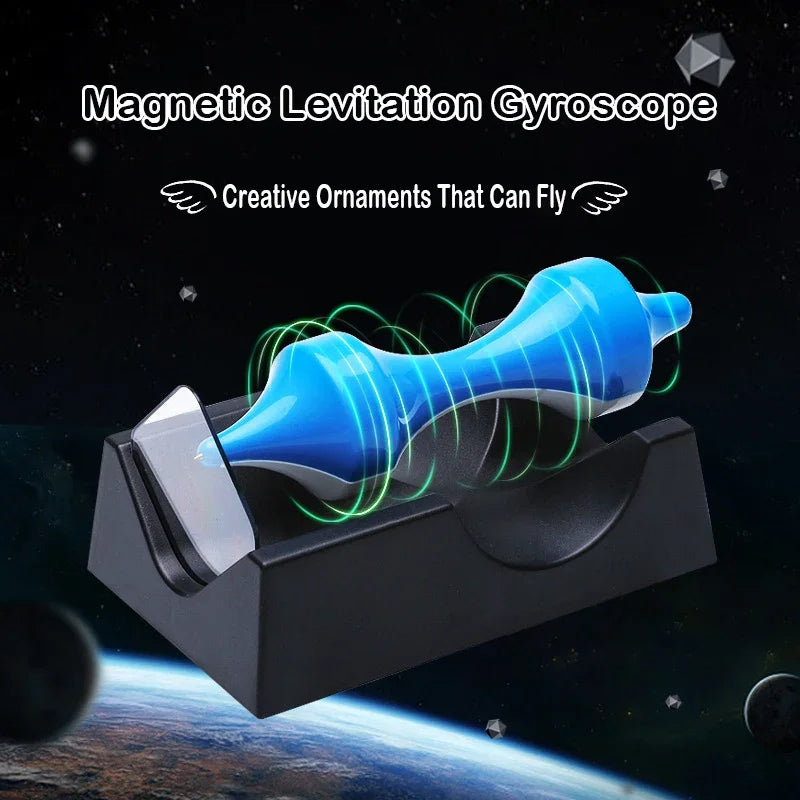 Magnetic Levitating Rotating Craft Toy, Perpetual Motion, Novelty Craft, Home Decor, No Battery Required, Educational Science Experiment 