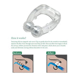 Magnetic Snore Stopper Ring, Nasal Dilators, Aid Device with Case, Stop Snoring Nose Clip, Night, Easy Breathe, 1, 2, 4 pcs 