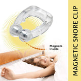 Magnetic Snore Stopper Ring, Nasal Dilators, Aid Device with Case, Stop Snoring Nose Clip, Night, Easy Breathe, 1, 2, 4 pcs 