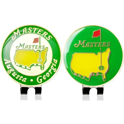 Marcador de pelota de golf con clip magnético para gorra de golf, mapa de EE. UU., flor blanca, ayuda de entrenamiento para niños y niñas, regalo para golfistas. 
