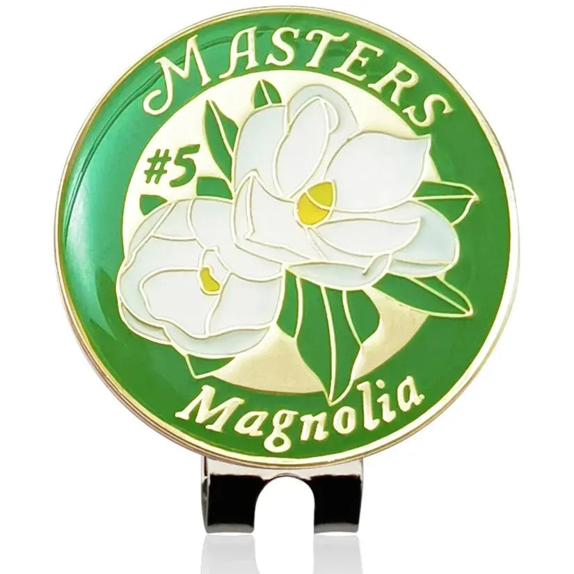 Marca de bola de golfe com chapéu de golfe magnético clipe marcador mapa dos eua flor branca marcador de golfe ajudas de treinamento para meninos menina crianças presente do golfista