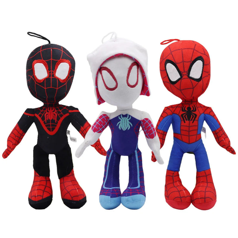 Marvel Avengers Brinquedos de pelúcia infantil, bonecas do Homem-Aranha, herói de pelúcia macia, Capitão América, Homem de Ferro, presentes de Natal 27-32cm