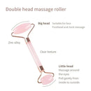 Face and Neck Massager Resin Roller Double Massage Unblock and Relax Non-Pink Crystal Jade Beauty Scraping 