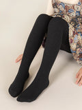 Meia-calça de algodão com bowknot para crianças, calças justas para bebês, colante de malha para crianças, primavera outono e inverno, 0 a 12 anos
