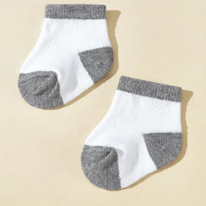 Meias Coloridas Meninos e Meninas, 5 Pares, Novo
