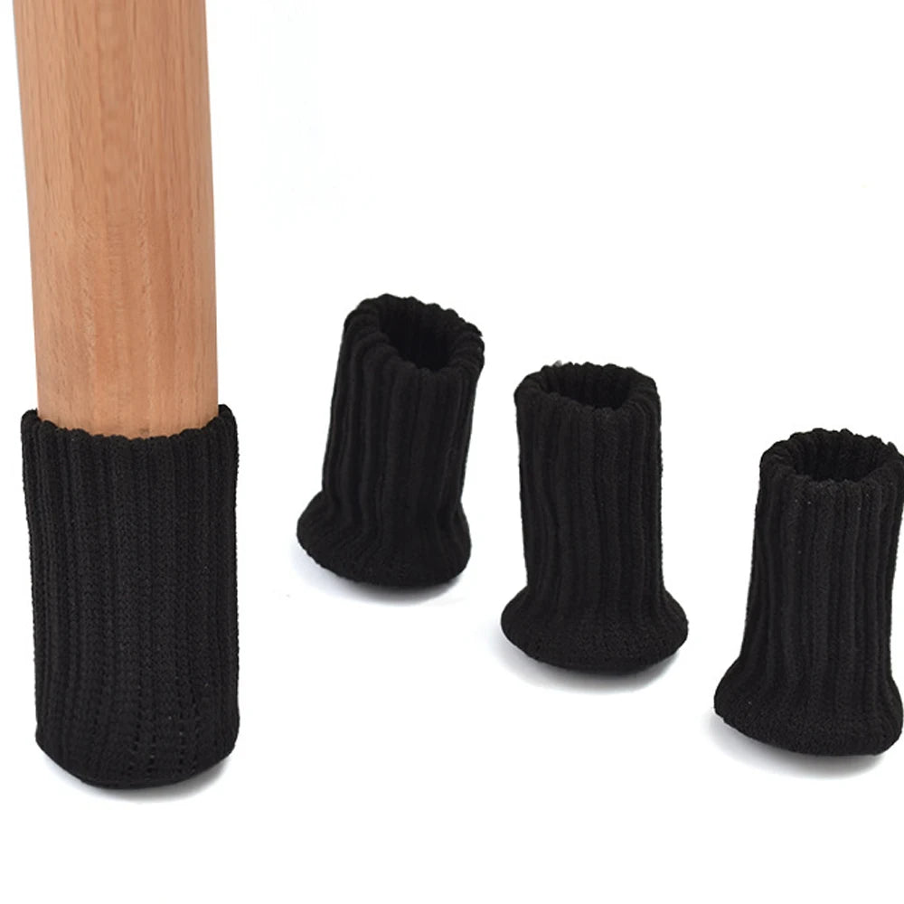 Knitted Furniture Feet Socks Floor Protectors Anti-Slip Pads Silent Thicken Table Leg Sock Covers 16Pcs 