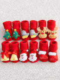 Calcetines de algodón antideslizantes para bebé, calcetines navideños para recién nacidos, bebés, niños pequeños, niñas y niños. 
