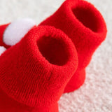 Calcetines de algodón antideslizantes para bebé, calcetines navideños para recién nacidos, bebés, niños pequeños, niñas y niños. 