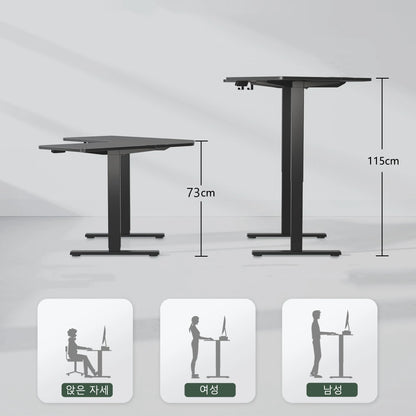 Mesa em pé ajustável em altura, em forma de L, Mesa elétrica para Estudo, Esports, Em pé, Canto, Computador, Casa, Escritório, Sit Stand