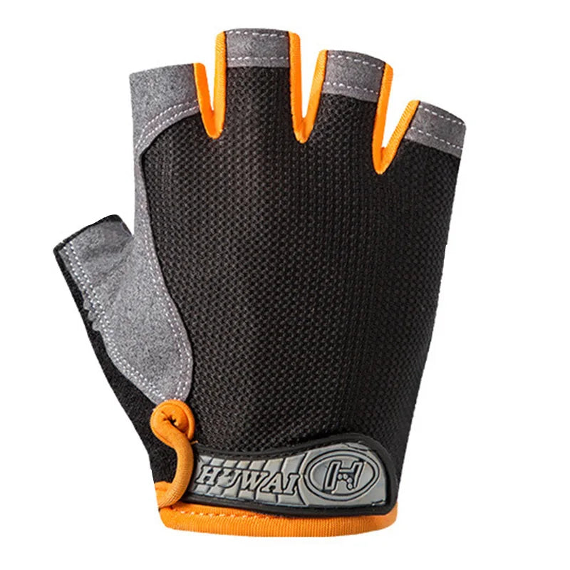 Half Finger Outdoor Cycling Anti Slip Anti Sweat Men Women Half Finger Gloves Breathable Anti Shock Sports Gloves 