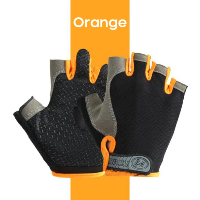 Half Finger Outdoor Cycling Anti Slip Anti Sweat Men Women Half Finger Gloves Breathable Anti Shock Sports Gloves 