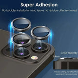 Metal Camera Lens Protector for iPhone, iPhone 11, 12, 13, 14, 15 Pro Max, 15, 14 Plus, 13, 12 Mini, Camera Glass, 2-3pcs 