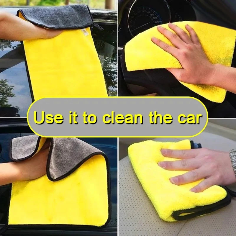 Toalla de microfibra para limpieza de coches, paños de secado y detallado, accesorios de lavado profesionales (1 unidad, 3 unidades, 5 unidades) 
