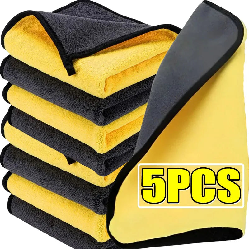 Toalla de microfibra para lavado de coches, paño de limpieza, secado, detallado de coches, 30 cm, 40 cm, 60 cm (1 unidad, 3 unidades, 5 unidades) 