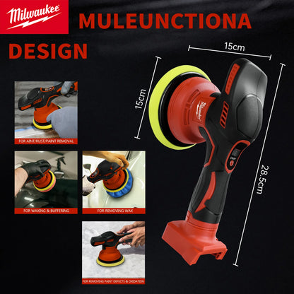 Milwaukee Polidor de buffer de carro sem fio para bateria Milwaukee 18V com 8 velocidades variáveis de até 5000RPM para depilação detalhada de carro