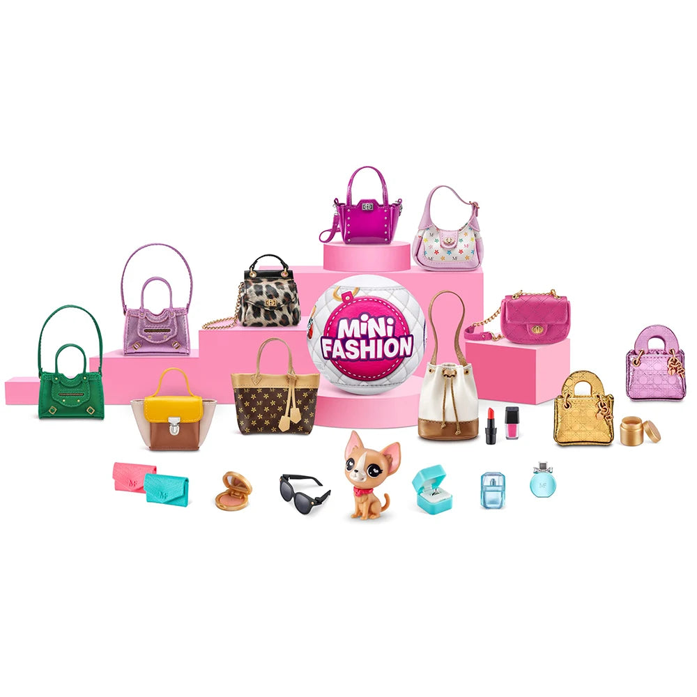 Caja Sorpresa Misteriosa Mini Brands, Juguetes Originales, 5 Sorpresas, Juguete Mini Brands, Bolso de Moda, Zapatos, Pelota 