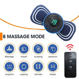 Mini Massageador Elétrico Do Pescoço, Estimulador Muscular, Patches De Massagem Cervical, Almofadas De Massagem, Controle Remoto, De Volta, Saúde Do Corpo