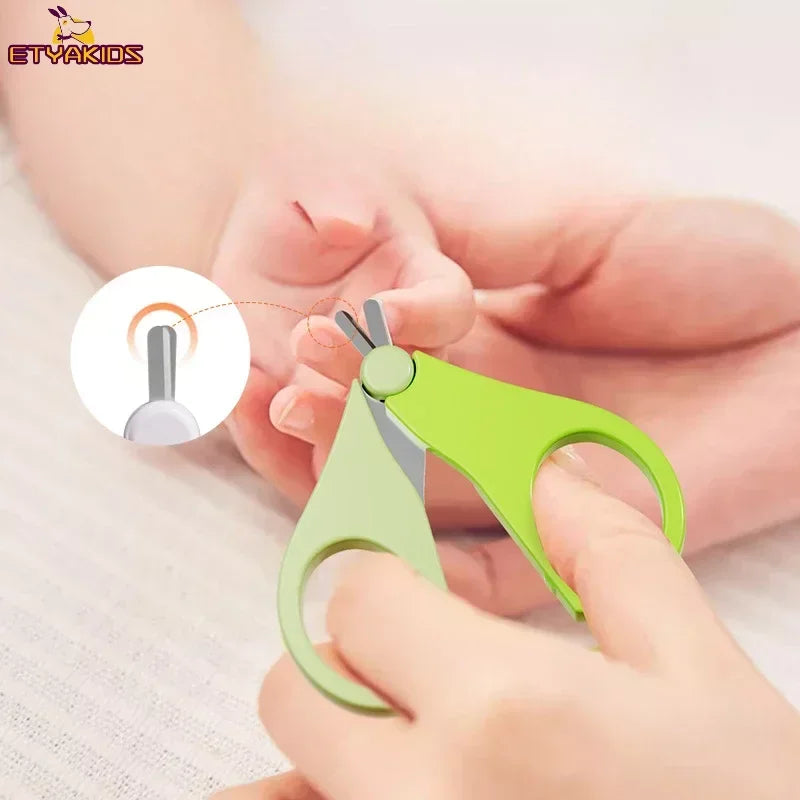 Mini cortaúñas para recién nacidos, tijeras seguras, cortador práctico, cortauñas diario, herramienta de manicura, cuidado de uñas para bebés 