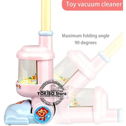 Mini Electric Vacuum Cleaner for Kids, Simulation Household Charging, Dust Collector Toys for Girls, Educational Pretend Play 