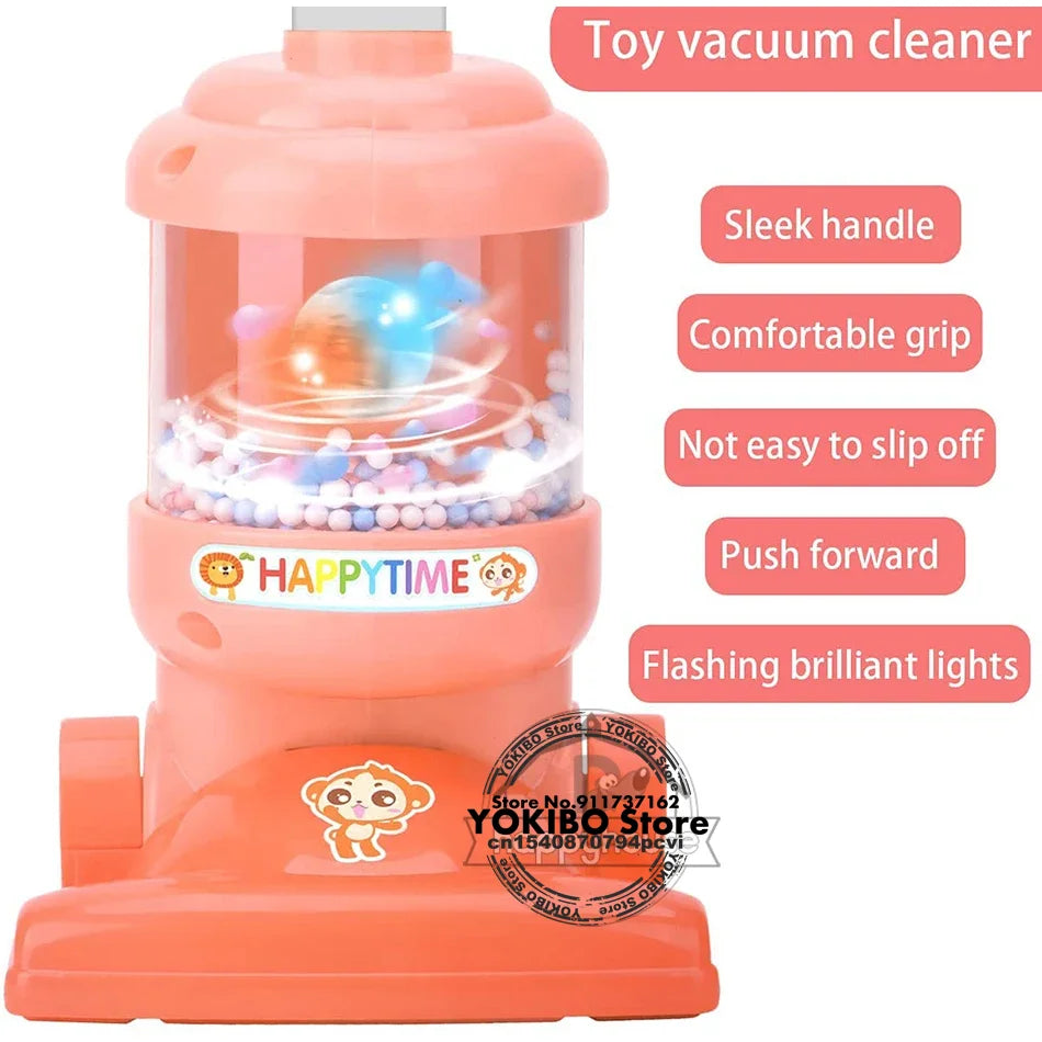 Mini Electric Vacuum Cleaner for Kids, Simulation Household Charging, Dust Collector Toys for Girls, Educational Pretend Play 