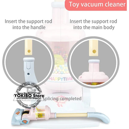 Mini Electric Vacuum Cleaner for Kids, Simulation Household Charging, Dust Collector Toys for Girls, Educational Pretend Play 