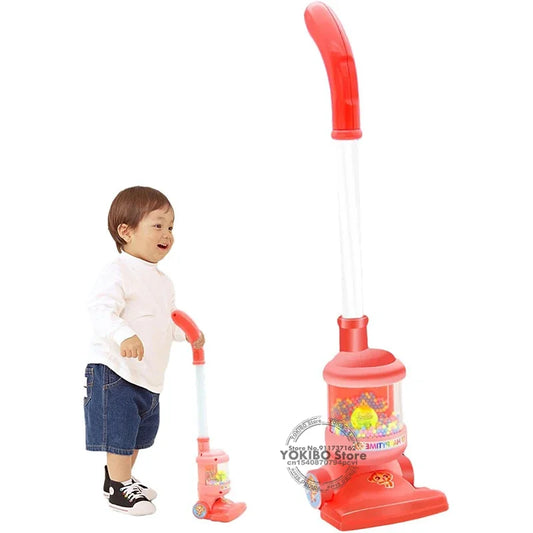 Mini aspirador elétrico para crianças, Simulação de carregamento doméstico, Brinquedos coletor de poeira para meninas, Educacional Pretend Play