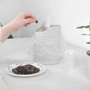 Mini lixeira de mesa pequena, tubo com tampa, lata de lixo para quarto, limpar espaço de trabalho, caixa de armazenamento, mesa de casa