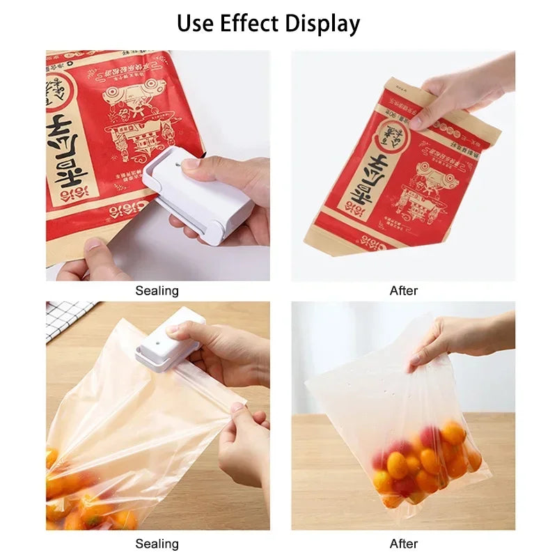 Mini máquina selladora de bolsas térmicas, selladora de paquetes, bolsas de plástico térmicas, selladora portátil de bolsas de alimentos, selladora térmica para envases de alimentos 