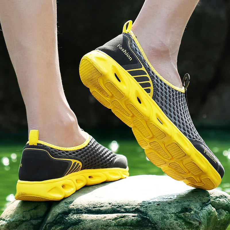 Moda Sapatos Casuais Leve Verão Respirável Homens Sapatos Ao Ar Livre Confortável Mulheres Calçado Masculino Senhoras Caminhada Sapatos 36-45