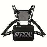 Fashion Streetwear Men Hip-Hop Chest Bag Tactical Two Straps Chest Rig Vest Bags For Travel Hiking Outdoor Sports 