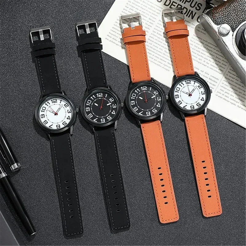 Relojes de moda informales redondos para hombre, de cuarzo, de negocios, resistentes al agua, relojes de pulsera mecánicos automáticos, Orologio Uomo 