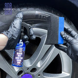 Recubrimiento de brillo para neumáticos de aspecto húmedo negro, recubrimiento transparente para automóviles, aerosol para vinilo y plástico para neumáticos con aspecto húmedo brillante, UV 