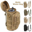 Molle Water Bottle Holder Bag, Transportador de hidratação, Bolsa de chaleira com alça, cabe até 32 oz, apto para caminhadas, pesca