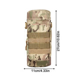 Molle Water Bottle Holder Bag, Transportador de hidratação, Bolsa de chaleira com alça, cabe até 32 oz, apto para caminhadas, pesca