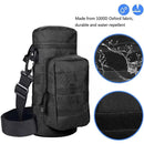 Molle Water Bottle Holder Bag, Transportador de hidratação, Bolsa de chaleira com alça, cabe até 32 oz, apto para caminhadas, pesca