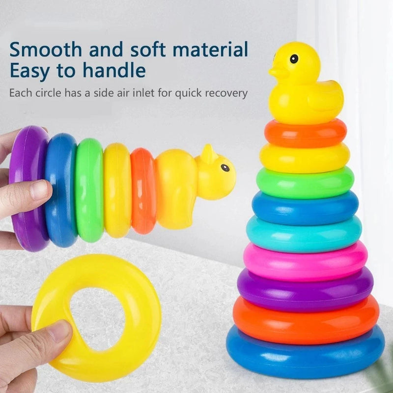Montessori Baby Rolling Ball Tower Toy, Educational Games for Babies, Stacking Track, Developmental Toys, 1 2 3 Years Old 