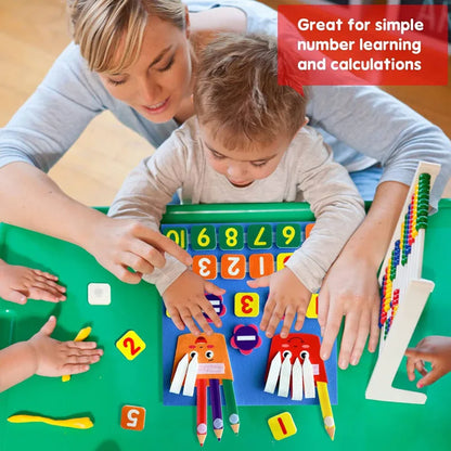 Montessori Busy Board Finger Number, Brinquedo Matemático, Contando Aprendizagem Cognitiva Precoce, Brinquedos Educativos para Crianças, Inteligência Desenvolver