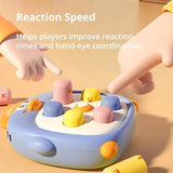 Montessori Cartoon Baby Knocking Toys, Toddler Decompression, Portable, Educational Birthday Gift, Animal Theme, 12, 24 Months, Toddler 