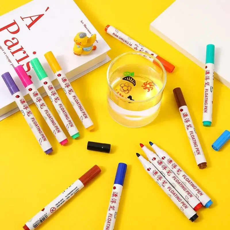 Pincel flotante mágico Montessori para pintar con agua, rotuladores para pizarra blanca, juguetes educativos colgantes para niños 