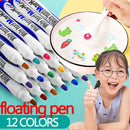 Montessori Mágico Água Flutuante Pintura Escova, Whiteboard Markers Pen, Suspensão Crianças Brinquedos Educativos