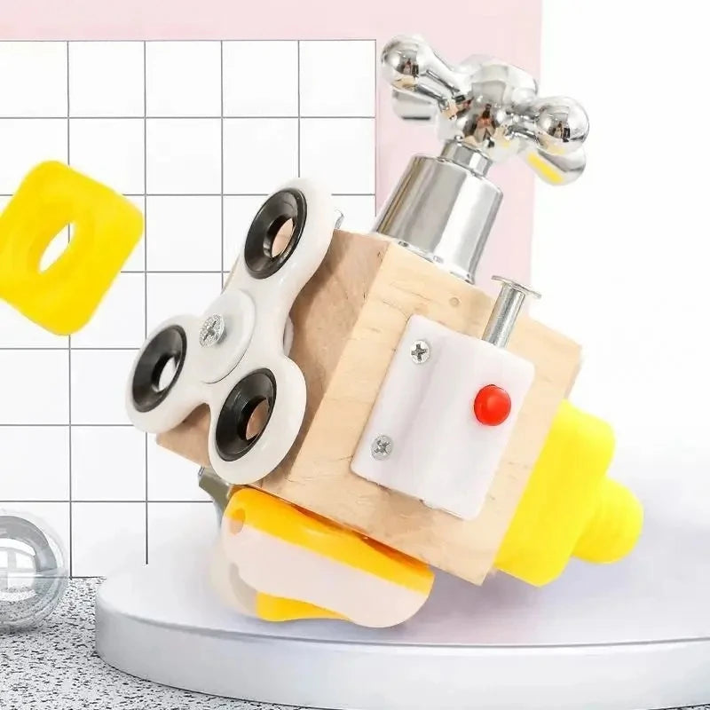 Montessori Puzzle, Early Childhood Education Box, Baby, Classics, Busy Block, Teaching About Aids, Interest, Unlock Toy 