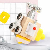 Montessori Puzzle, Early Childhood Education Box, Baby, Classics, Busy Block, Teaching About Aids, Interest, Unlock Toy 
