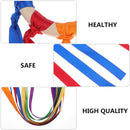 Montessori estilo brinquedo sensorial para recém-nascidos, anel de fita de bebê não tóxico, reconhecimento de cores, desenvolver brinquedo sensorial, livre de BPA